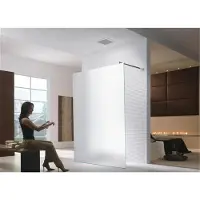 Glaszentrum Hagen "LoLa" 88x200cm 10mm lana? cabina doccia in piedi - finitura satinata