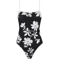 Seafolly Mayflower Square Neck One Piece Costume intero Donna (36, nero)