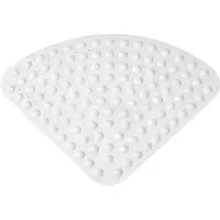 OEM Tappetino da bagno antibatterico e antiscivolo, bianco, 70x70 cm