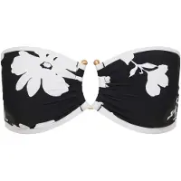 Seafolly Mayflower Ring Front Bandeau Parte superiore bikini Donna (36, nero)