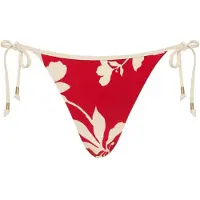 Seafolly Mayflower Hipster Tie Side Parte inferiore bikini Donna (44, rosso)