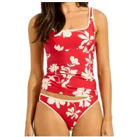 Seafolly Mayflower Square Neck Tankini Tankini Donna (34, fuchsia)