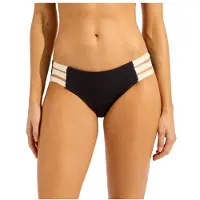 Seafolly Banf Wave Multi Strap Hipster Pant Parte inferiore bikini Donna (42, nero/blu)