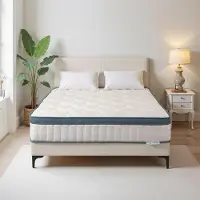 Tribesigns , materasso 160x200 cm, altezza 25 cm, modello H3, materasso a molle insacchettate a 7 zone, materasso a molle con strato di memory foam e gel