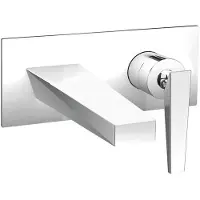 CASA39 Cristina Fractal Miscelatore lavabo a muro CRIFT25651