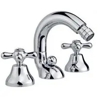 CASA39 Nicolazzi Nuova Brenta Rubinetto bidet 3 fori con canna 2515 CR
