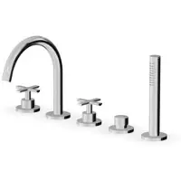 CASA39 Zucchetti Gill Rubinetto bordo vasca da bagno 5 fori ZGL5512
