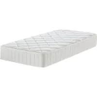 Aiorber Materasso , nucleo a molle insacchettate, materasso a molle a 7 zone, con rivestimento traspirante, tessuto delicato sulla pelle, materasso a molle, 150x190x20 cm, bianco