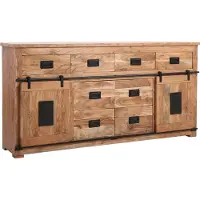 Marrakesch Orient & Mediterran Interior Credenza ABCDE 200 cm in stile industriale con ante e cassetti scorrevoli