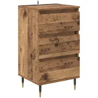 vidaXL Credenza laterale in legno impiallacciato, 35 x 40 x 70 cm, realizzata in legno composito