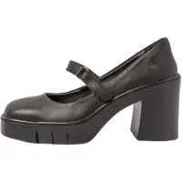 Art per donna. 119771101003_001 Scarpe in pelle nera del 1977 -Altezza tacco 9 cm (41), Nero, 8 a 10cm, Velcro, Casual