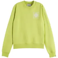 Scotch & Soda Regular Fit Sweatshirt With Chest Artwork Green Glow Taglia: XS | Maglie a manica lunga Outlet | Donna | Verde