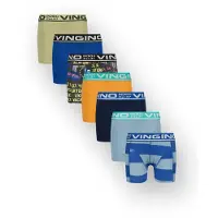 Vingino Boys B-so26 Color 7pack Boxer Light Papaya Orange Taglia: XXS | Biancheria Intima Outlet | Unisex | Arancione