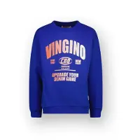 Vingino Boys Nail Sweater Web Blue Taglia: 16 | Maglioni Outlet | Unisex | Blu