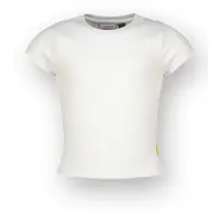 Vingino Girls Basic-crop Rib Tee T-shirt Real White Taglia: 6 | T-shirt Outlet | Unisex | Bianco