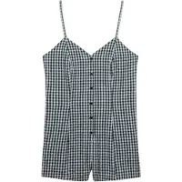 Superdry per donna. W8012138A Mono Gingham Cami blu marino (XS), Casual, Cotone, Navy