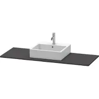 Duravit Console XSquare, 1 découpe au centre, 1400x16x550mm, XS060GM8080, XS060GM8080