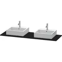 Duravit Console XSquare, 2 découpes, 1600x16x550mm, XS063HB1616, XS063HB1616
