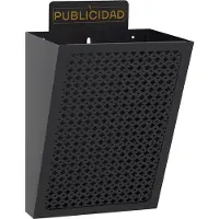 Arregui E-2301, montaggio a parete, acciaio, nero, monocolore, 220 mm, 190 mm