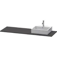 Duravit Console XSquare, 1 découpe à droite, 1600x16x550mm, XS060HR8080, XS060HR8080