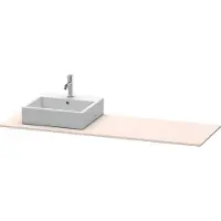 Duravit Console XSquare, 1 découpe à gauche, 1600x16x550mm, XS060HL8383, XS060HL8383