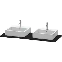 Duravit Console XSquare, 2 découpes, 1400x16x550mm, XS063GB1616, XS063GB1616