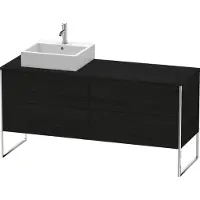 Duravit XSquare Meuble sous-lavabo sur console au sol, 4 tiroirs, vasque à gauche, 1600x778x548mm, XS4924L1616, XS4924L1616
