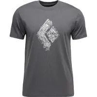 Black Diamond Engineered Diamond S/S Tee T-shirt Uomo (S, grigio)