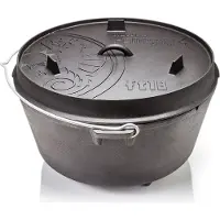 Petromax Fire Pot Pentola (16,1 l - ft18, grigio/nero)