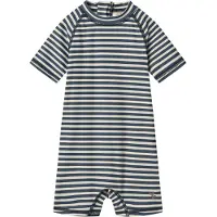 Wheat Kid's Swimsuit S/S Cas Lycra Bambini (68, grigio)