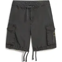 Superdry per uomo. M7110435A Pantaloncini da paracadute neri leggeri (34), Nero, Casual, Cotone