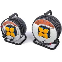 HBM Avvolgicavo da 50 metri IP44 resistente agli schizzi, avvolgicavo 3 x 1,5 mm²