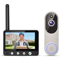 OEM videocitofono wireless, alimentazione a batteria, compatto, di piccole dimensioni, per uso esterno.