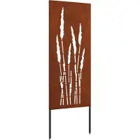 Syfax Schermo per privacy in giardino Floreale Ruggine 50 x 140 cm