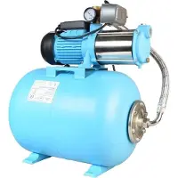 OEM Gruppo di pressione - Pompa centrifuga - Serbatoio a pressione da 50 l - 1300 W - Acciaio inossidabile blu