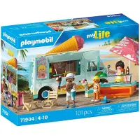 Playmobil Gioco Di Costruzione Del Furgone Dei Gelati Con Negozio Di Surf