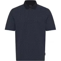 Armani Exchange per uomo. XM000736AF10819FB436 Polo elasticizzata Marine (S), Casual, Cotone, Manica corta, Navy