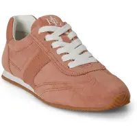 Ralph Lauren per donna. 802P15837002 Sneakers Dani in pelle scamosciata e marrone rossiccio (36), Basso, Stringhe, Casual