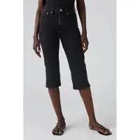 Levi's Wedgie Capri Jeans Black Taglia: W28 | Jeans straight fit Outlet | Donna | Ciano