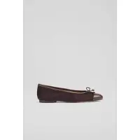 Lk bennett Kara Flats Dark Chocolate Taglia: 36 | Ballerine Outlet | Donna | Marrone