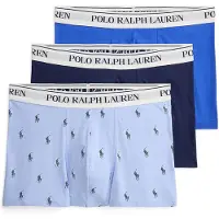 Ralph Lauren per uomo. 714830299208 Set 3 boxer di cotone elasticizzato blu (XL), Homewear