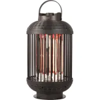 Sunred Riscaldatore da tavolo Indox 1200 W alogeno nero