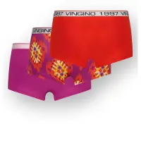 Vingino Girls G-so26-3 Ethnic Heart 3 Pack Hipster Breeze Red Taglia: XS | Biancheria Intima Outlet | Unisex | Rosso
