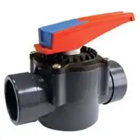 Cepex Valvola A Disco Rotante A 2 Vie 16059 Ø50-63 Femmina/maschio Con O-ring Epdm Per Attacco A Manicotto