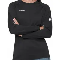 Mammut Women's Ducan FL Longsleeve Maglia funzionale Donna (L, nero)