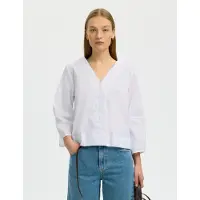 Selected Camicetta Con Maniche A 3/4 Donne Bianco 42