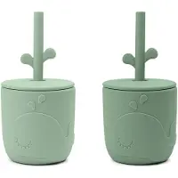 Done by Deer Tazza Straw 2 Pack Wally