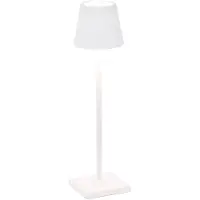 Zafferano Lampada a batteria Poldina micro, IP65, bianca