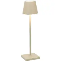 Zafferano Poldina micro torcia a batteria IP65 color sabbia