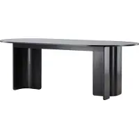 Furnlux Classic Tavolo da pranzo FURNLUX Tyreso Black 100cm / Hauptfarbe: Schwarz / Dimensioni: 100 x 220 x 75 cm